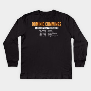 Dominic Cummings Tour Kids Long Sleeve T-Shirt